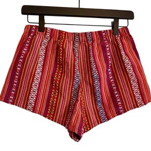 Forever 21 Colorful Boho Shorts Size Small